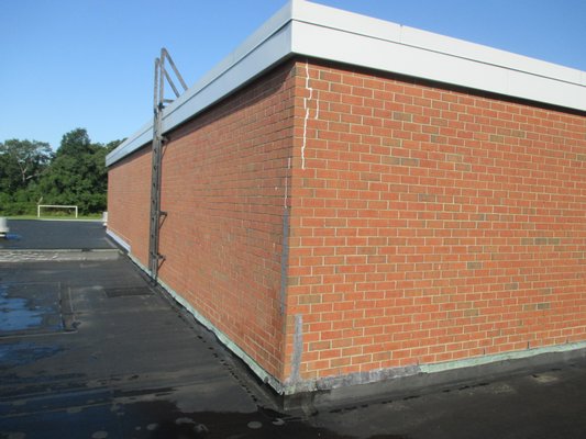 The roof on the Remsenburg-Speonk Elementary School needs repairs to prevent future leaking and damage. COURTESY REMSENBURG ELEMENTARY SCHOOL