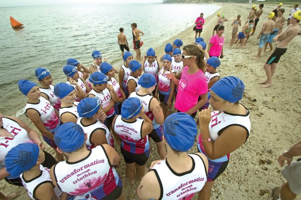 Starting in January, students from the Southampton Intermediate School will join Montauk and Springs sixth- through eighth-graders in training for the Southampton girls’ first youth triathlon. Press File