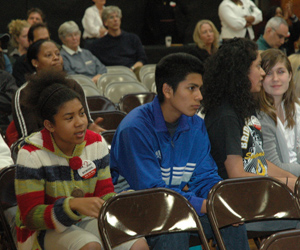 A number of students attended the event.