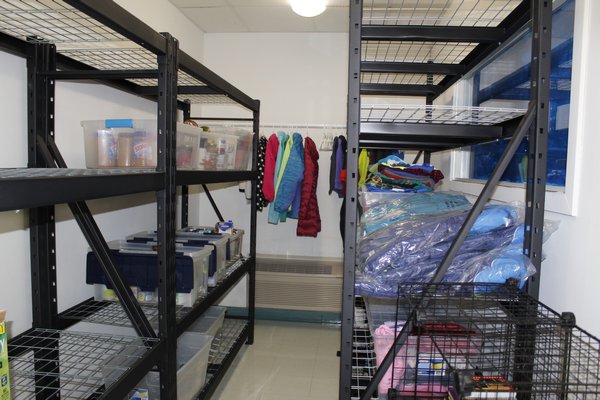 The Resource Room in Westhampton Beach Elementary School that Westhampton Beach High School junior Cayla Kuey stocked and organized. KATE RIGA