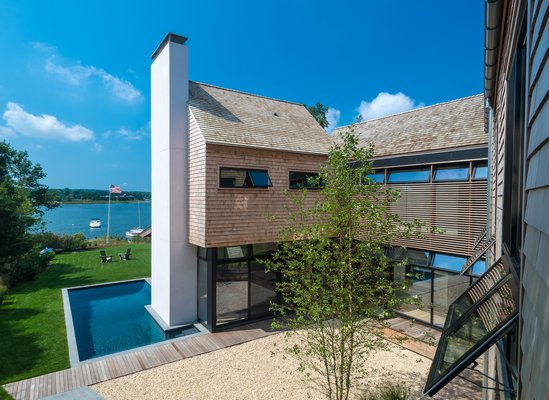 A modern home designed by Blaze Makoid on Morris Cove. MARC BRYAN BROWN