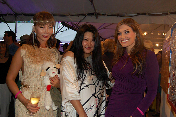Yung Hee Kim, left, Susan Shim and Kimberly Guilfoyle.   DAWN WATSON