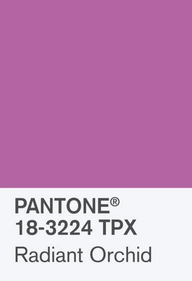 Pantone has declared Radiant Orchid its 2014 Color of the Year. COURTESY PANTONE