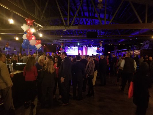 Republicans gather at Stereo Garden in Patchogue.