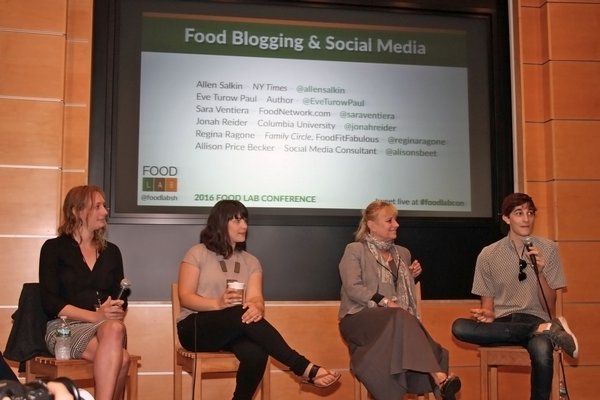 Food blogging and social media panel discussion with Sara Ventiera, Eve Turo Paul, Regina Ragone and Jonah Reider. TOM KOCHIE