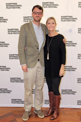 David Nugent and Anne Chaisson at the HIFF awards ceremony on Monday, October 10. TOM KOCHIE