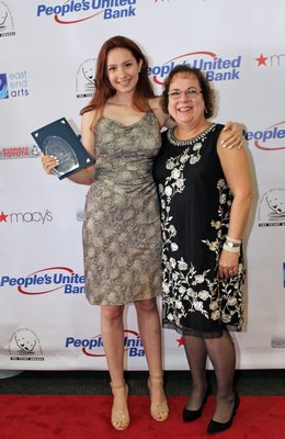 Lola Lama from Pierson for Supporting Actress in a Musical and presenter Anita Nigrel. TOM KOCHIE