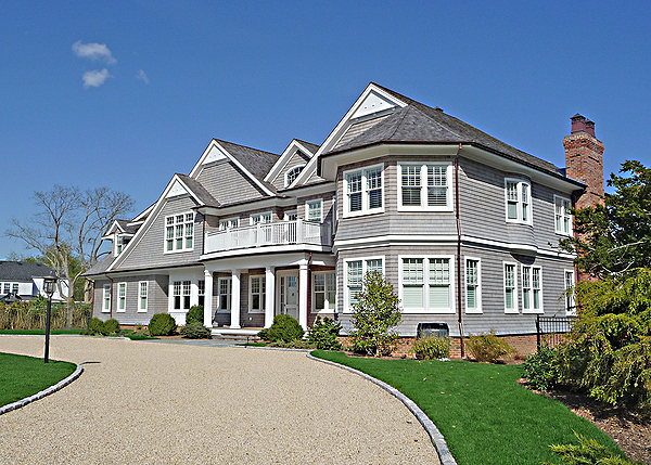 A completed home in the estate section of Westhampton Beach. COURTESY LAWRENCE III CORPORATION