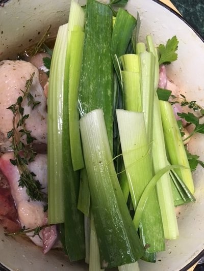 Garlic chicken.   JANEEN SARLIN