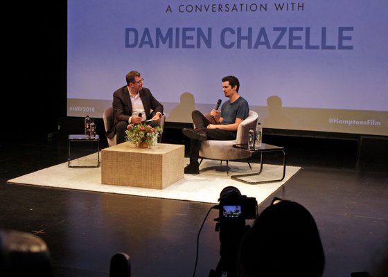 A Conversation With Damien Chazelle on Sunday at Bay Street Theater. Joshua Rothkopf, a critic for Time Out NY and Rotten Tomatoes, interview Mr. Chazelle. TOM KOCHIE