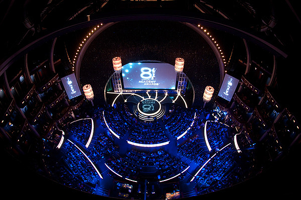 The 2009 Oscars stage, designed by the Rockwell Group. AMPAS