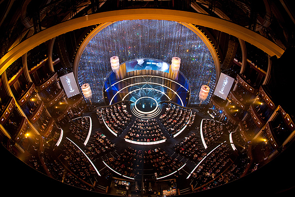 The 2009 Oscars stage, designed by the Rockwell Group. AMPAS