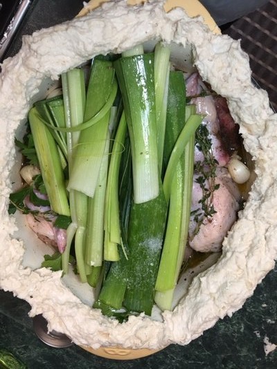 Garlic chicken.   JANEEN SARLIN