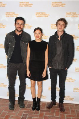 October 15 -- Christopher Abbott, Bel Powley and Thomas Mann attended the Hamptons International Film Festival.