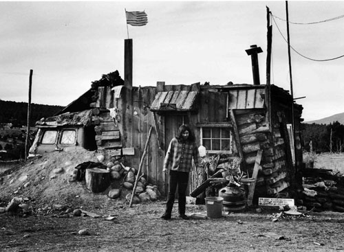 Self-built shelter, New Mexico, 1969. ROBERTA PRICE