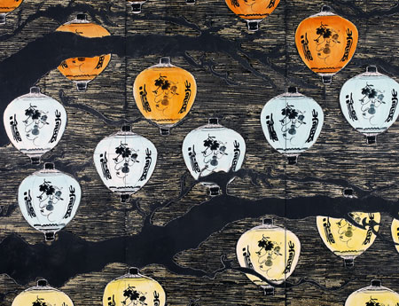 "Pine Lantern" by Donald Sultan.