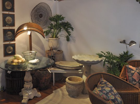 Scenes from the Bridgehampton Antiques & Design Fair. COURTESY DALLAS BOESENDAHL