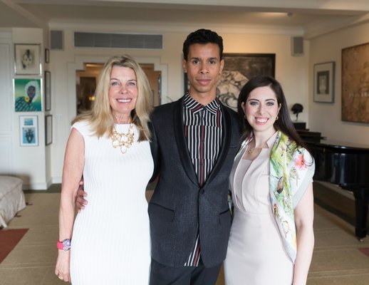 HDP launch party hostess Lisa Towbin (left), Artistic Director Jose Sebastian and Committee Member and producer Samantha Brand. ROCHELLE BRODIN