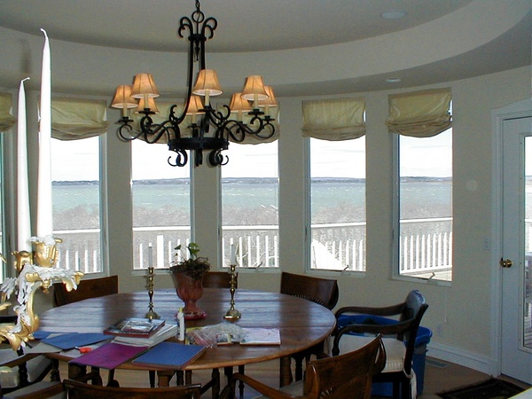 Windows and Walls Unlimited in Southampton features a variety of window installation options including cloth fabric lifted curtains. COURTESY C.E. KING