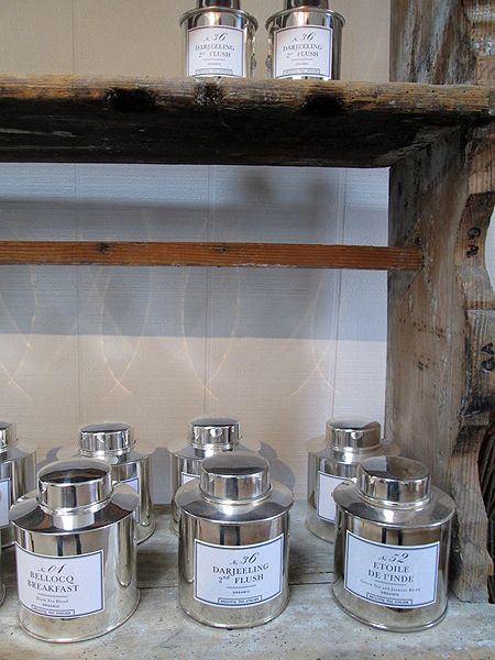Tea cannisters at Bloom.   MARSHALL WATSON