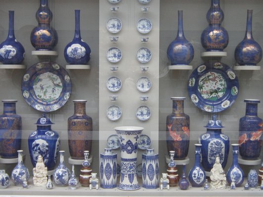 Blue and white china at the Victoria and Albert Museum. MARSHALL WATSON