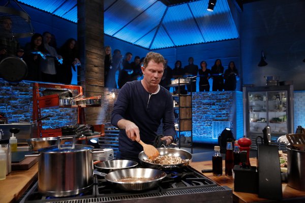 Bobby Flay competes on Food Network's "Beat Bobby Flay." COURTESY FOOD NETWORK