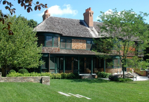 View of the house from the backyard.