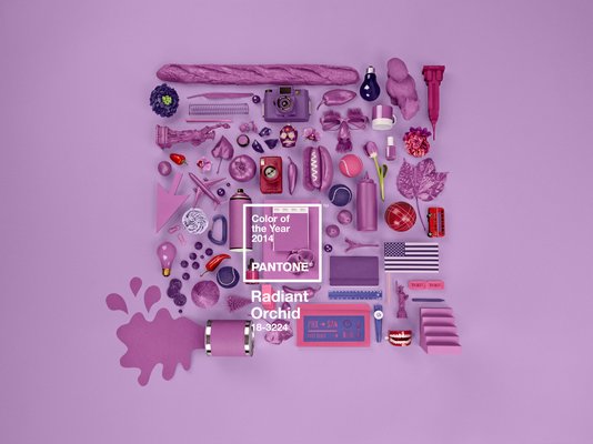 Pantone has declared Radiant Orchid its 2014 Color of the Year. COURTESY PANTONE