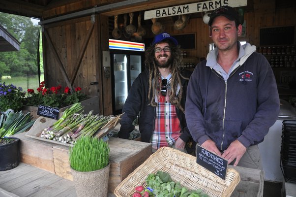 Working on Quail Hill Farms in Amagansett. MICHELLE TRAURING