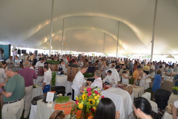 The James Beard Foundation held it's "Chefs & Champagne" at Wölffer Estate in Sagaponak on Saturday. ALEX GOETZFRIED