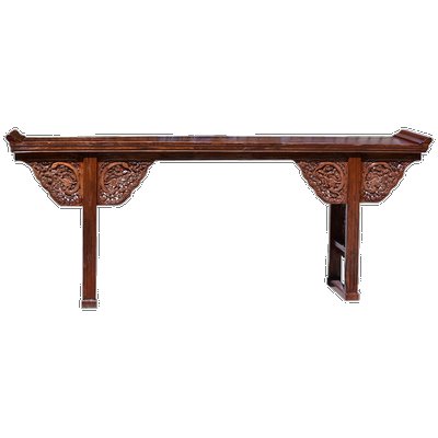 Antique Chinese dragon altar table front.  COURTESY SOTHEBY'S HOME