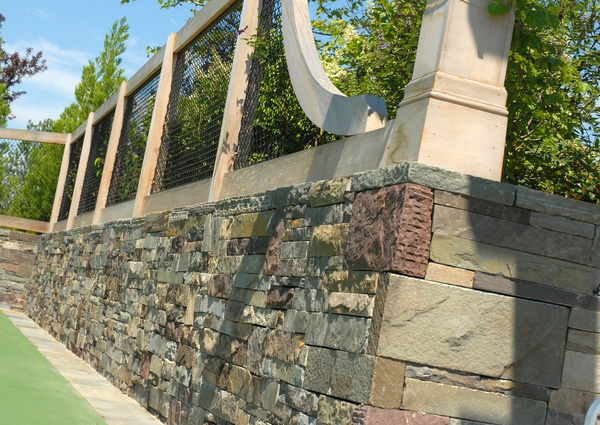 Country field stone comes in an array of colors and textures.