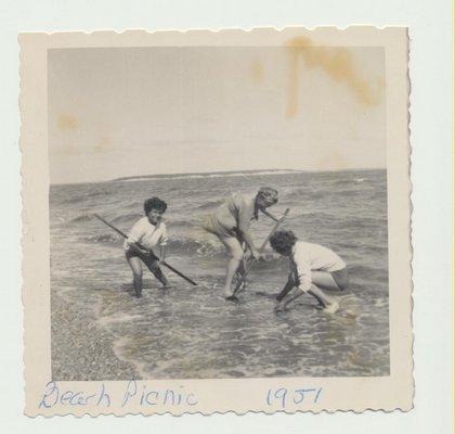 Clamming expeditions were one of the many activities among North Sea Beach Colony members. NORTH SEA BEACH COLONY