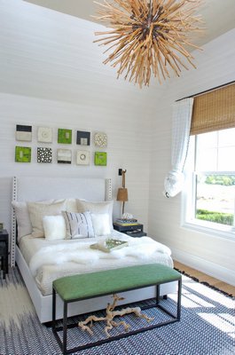 A guest bedroom by Melanie Roy.