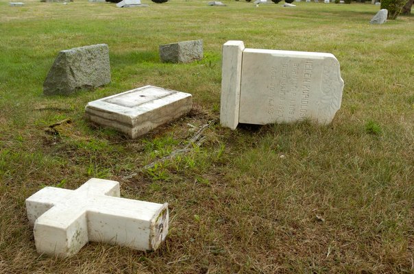 Recent vandalism at Southampton cemeteries has officials questioning the motives.