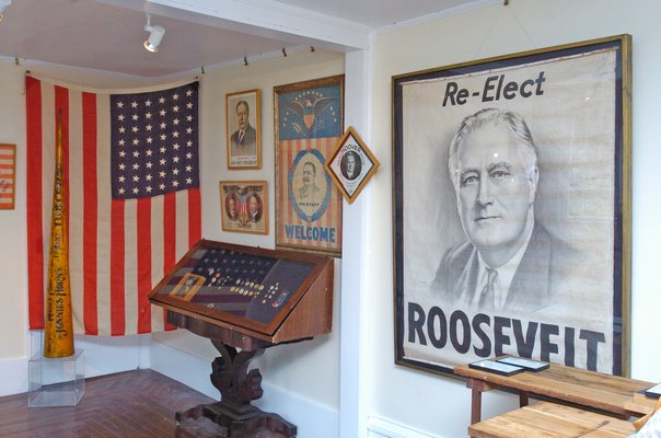 Bridgehampton Museum, in collaboration with The Museum of Democracy, will open the exhibition “Path to Presidency” to the public on June 2.   DANA SHAW