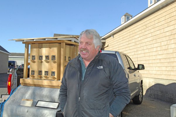 Keith Dutcher of Deerfield Millwork in Water MIll.  DANA SHAW