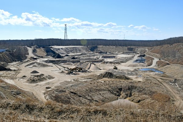 The Sand Land mining operation in Bridgehampton.