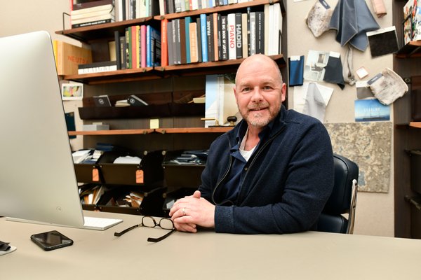 Kevin O’Sullivan in his Bridgehampton office.    DANA SHAW