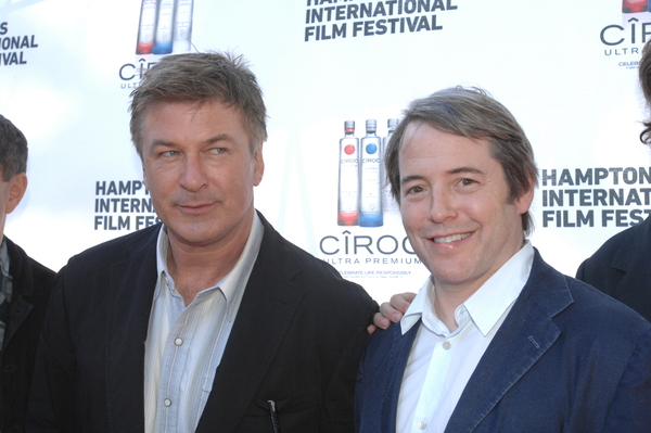 Alec Baldwin and Matthew Broderick at Guild Hall on Saturday.