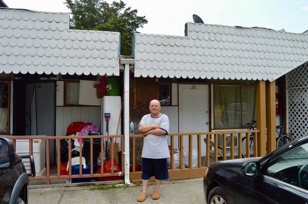 Jose Angel Castro of Costa Rica has lived at the Bel-Aire Cove Motel for 12 years. ALISHA STEINDECKER