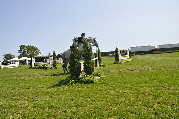 Competing at the Hampton Classic Horse Show. MICHELLE TRAURING