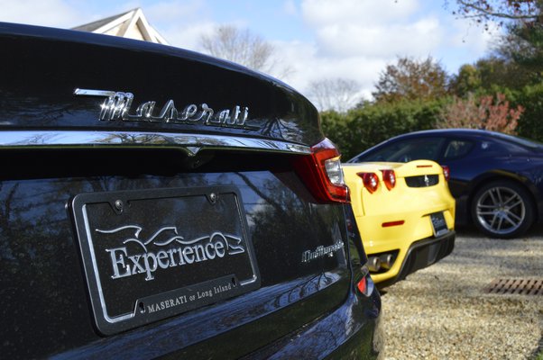 Two Maseratis and a Ferrari were available for potential buyers of the 2014 Hampton Designer Showhouse to test drive on Friday, November 7, in Bridgehampton. ALYSSA MELILLO