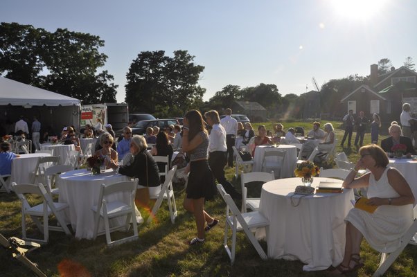 Scenes from East Hampton Library's 10th annual Authors Night, held on Saturday at Gardiner Farm. MICHELLE TRAURING