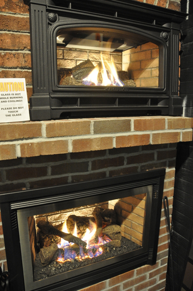 Free-standing stoves at Beach Stove & Fireplace in Westhampton Beach.