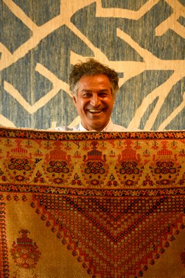 Born in Iran, Mr. Boujaran learned the craft of weaving tapestries as a teenager from his mother. JD ALLEN