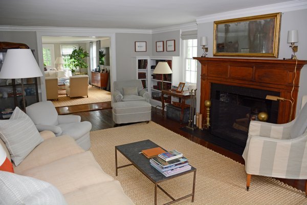 The interior of Brian Brady's colonial revival on Post Crossing in Southampton Village. JD ALLEN