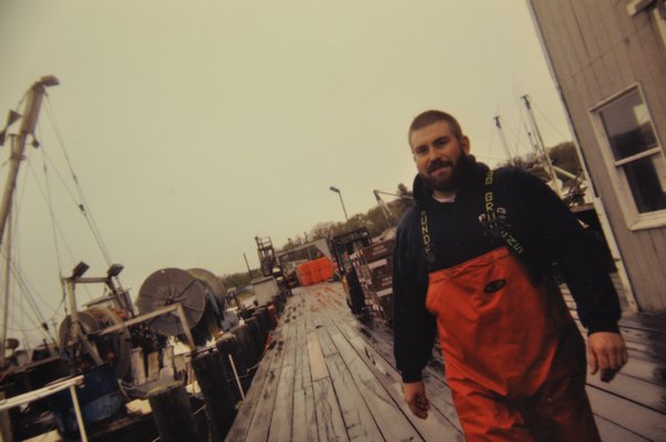 A fisherman on the Montauk docks, by Wendi Blair. MICHELLE TRAURING