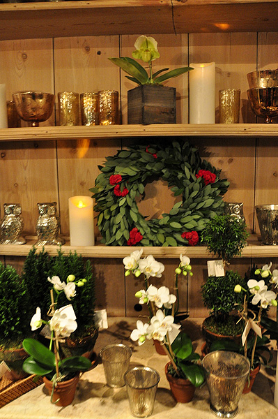 Wreaths make a first impression, such as this one at Sag Harbor Florist. MICHELLE TRAURING