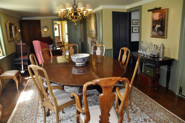 Inside the circa-1840s section of Howell Homestead in Westhampton Beach. MICHELLE TRAURING